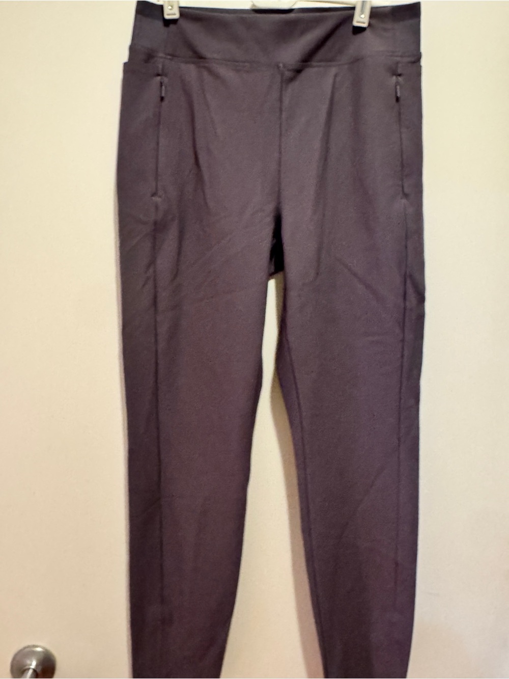 ATHLETA Stellar Trouser Pants Charcoal Dark Grey Work Travel Size 10